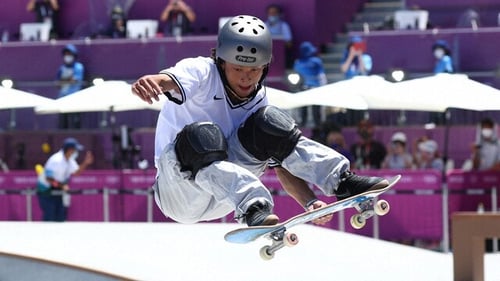 東京オリンピック　【平野歩夢が登場！】スケートボード 男子パーク予選、決勝の画像